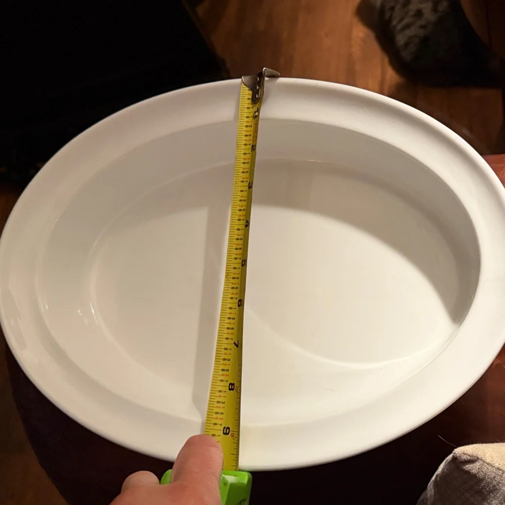 Crate&Barrel Classic White Oval Baking Dish